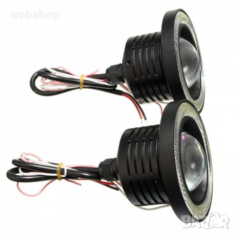 LED халогени тип ангелски очи , 89мм , LED Super Lamp Fog Angel Eyes, снимка 10 - Аксесоари и консумативи - 39208090