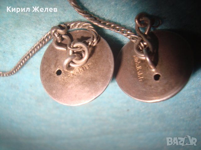 2 УНИКАЛНИ СТАРИ СРЕБЪРНИ УКРАШЕНИЯ с ЕМЕРАЛД СМАРАГД РЪЧНО ОРНАМЕНТИРАНИ с ЩЕМПЕЛ на АТЕЛИЕТО 26341, снимка 11 - Антикварни и старинни предмети - 34853404