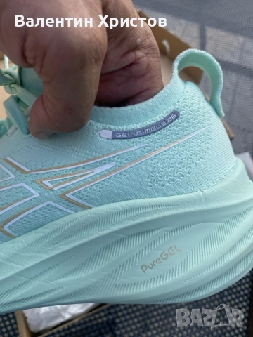 маратонки Asics номера 37,5 и 38см ,стелки 23,5см и 24см,като нови, снимка 13 - Спортна екипировка - 55786239