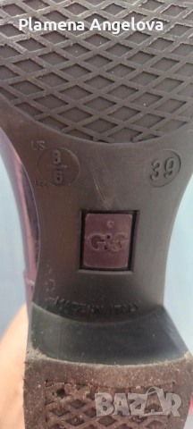 Лилави италиански гумени ботуши на ток – супер стилни!, снимка 7 - Дамски ботуши - 52351286