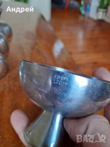 Стари неръждаеми купи за сладолед #2, снимка 6 - Други ценни предмети - 44372315