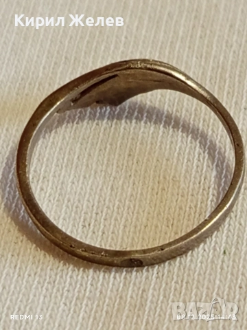 Стар ретро АРТ СТИЛ сребърен пръстен майсторска изработка 26427, снимка 6 - Пръстени - 52690724