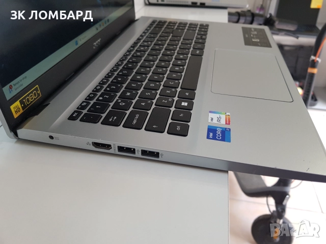 Aspire 3 model N22C6, i7-1255U, 8GB RAM, 1TB SSD, Intel Iris Xe Graphics, Full HD, снимка 4 - Лаптопи за игри - 52653289