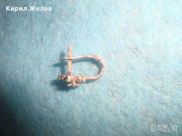 СРЕБЪРНА СКЪПОЦЕННА ФЛОРАЛНА ОБЕЦА ЦВЕТЕ АНГЛИЯ с ФАСЕТИРАНИ ЦИРКОНИ 25105, снимка 9 - Обеци - 35730367