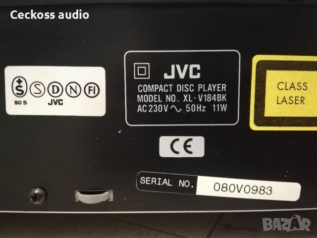 Сд плеър JVC XL-V184BK, снимка 8 - Ресийвъри, усилватели, смесителни пултове - 40802832