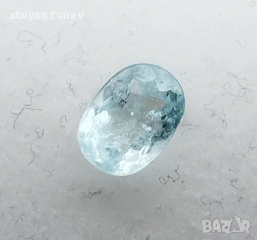 Рядък син Параиба турмалин със силен блясък - 1.37кт.! Сертификат! Нов!, снимка 9 - Други - 49927240