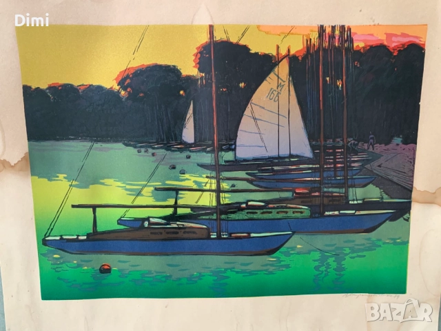 АНДРЕЙ МИРОШНИЧЕНКО Руски художник - офорт пейзаж/море , снимка 3 - Картини - 52814926