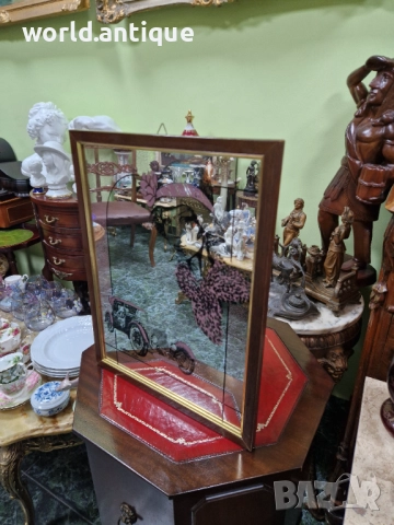 Страхотно антикварно рекламно огледало 
