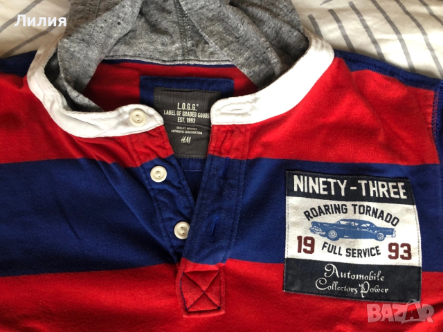 Дънки и памучен поло-шърт с дълъг ръкав, за момче 152, снимка 14 - Детски анцузи и суичери - 51525707