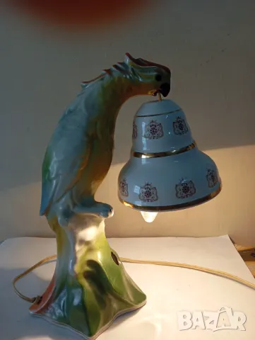 Стара настолна лампа - папагал, снимка 6 - Настолни лампи - 49769520