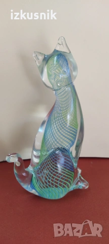 Феерична ретро котка от муранско стъкло