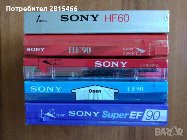Лот 5бр. НОВИ аудио касети/ касетки SONY, снимка 14 - Декове - 47988067