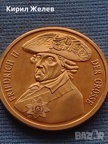 Рядък плакет медал FRIEDRICH II DER GROSSE за КОЛЕКЦИОНЕРИ 31856, снимка 5 - Антикварни и старинни предмети - 42726174