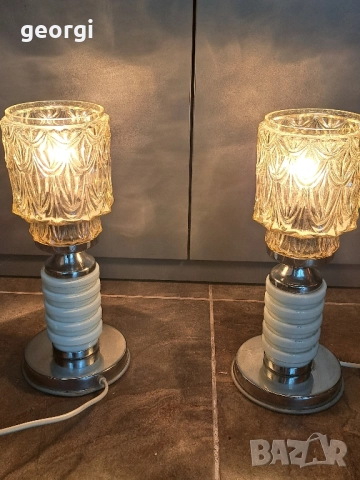 две български нощни лампи, снимка 2 - Настолни лампи - 52671789