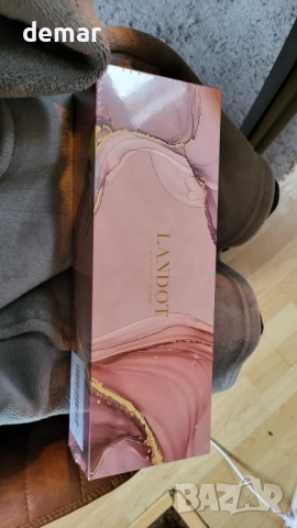 Автоматична маша за коса LANDOT, въртяща се - розово злато, снимка 8 - Маши за коса - 52455313