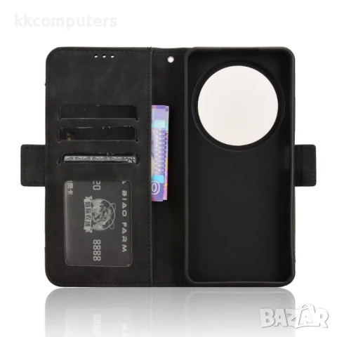 ZTE Blade A75 5G nubia Focus Leather Magnetic Wallet Кожен Калъф и Протектор, снимка 9 - Калъфи, кейсове - 51182068