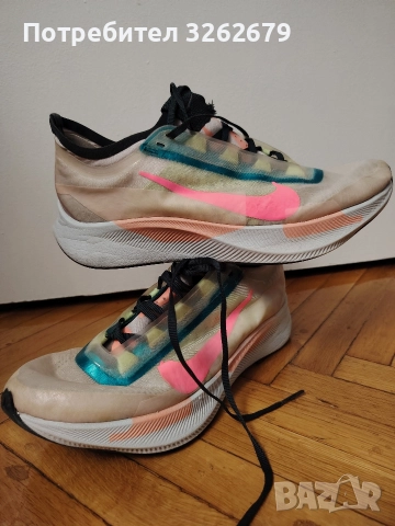 Nike Zoom Fly Barely Rose оригинални размер 38, снимка 4 - Маратонки - 52859677
