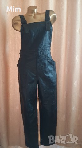 Н&М 40 Черен кожен гащеризон , снимка 11 - Гащеризони - 39702942