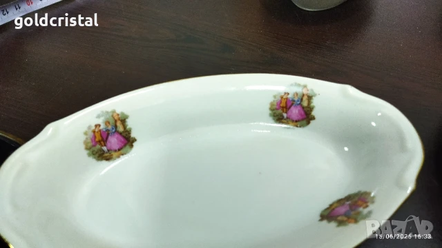 стар български порцелан Изида елипси, снимка 2 - Антикварни и старинни предмети - 43288948