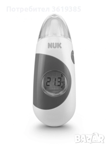 Дигитален термометър  NUK за ухо или чело 2 в 1 - НОВ, снимка 2 - Други - 52482215