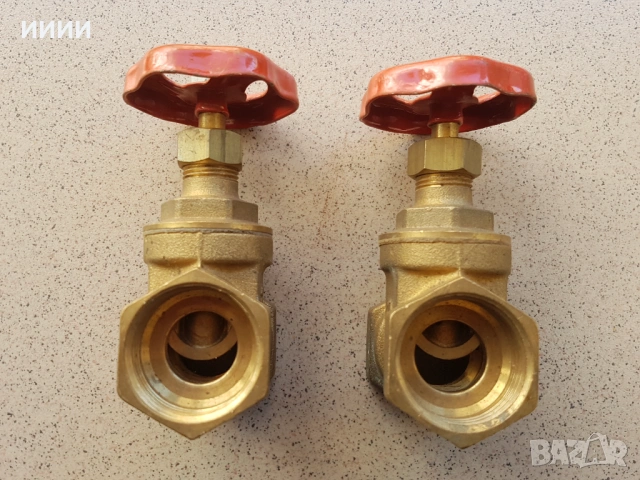 Спирателен кран 1 цол 2 бр, снимка 2 - ВИК - 53833971