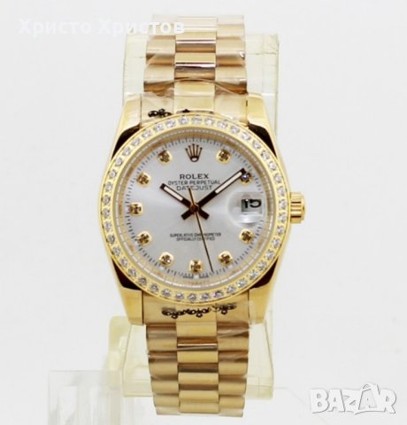 Дамски луксозен часовник Rolex DateJust, снимка 2 - Дамски - 41839324