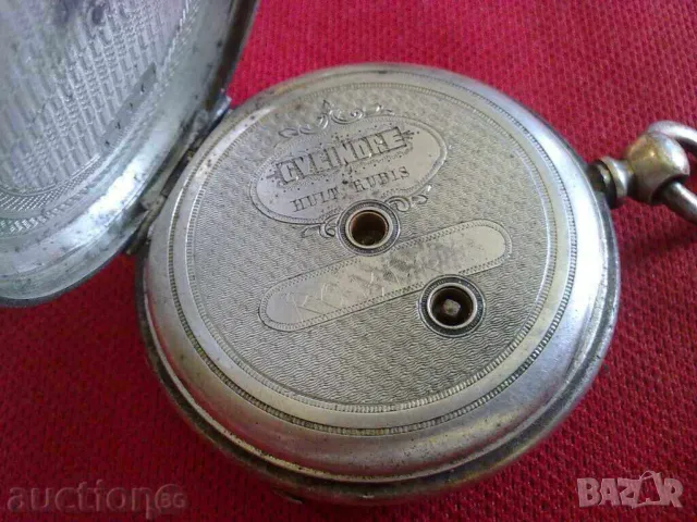 СРЕБЪРЕН ДЖОБЕН ЧАСОВНИК, снимка 3 - Антикварни и старинни предмети - 49587387