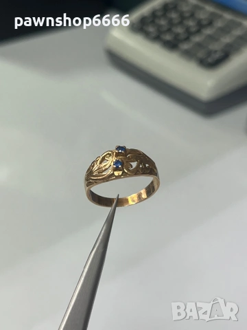 Златен пръстен 14 карата 2,95 грама , снимка 5 - Пръстени - 53835236