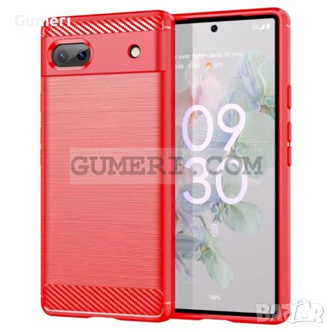Силиконов Гръб "Карбон Шарк" за Google Pixel 6a, снимка 2 - Калъфи, кейсове - 40458307