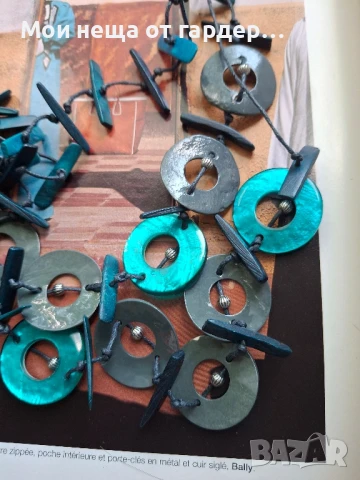 Колие от седеф, ръчна изработка. Лондон. Агата, снимка 3 - Колиета, медальони, синджири - 50963308