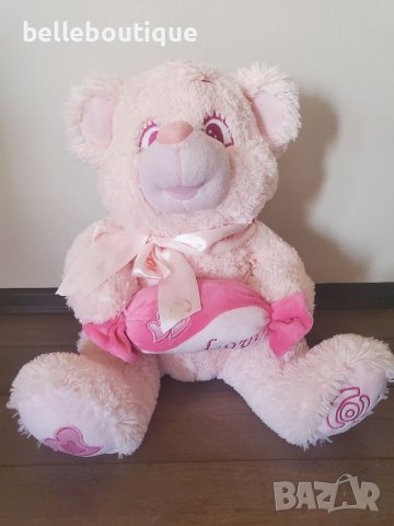 Разкошно розово плюшено мече 50 см., снимка 2 - Плюшени играчки - 39158591