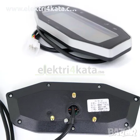 LCD дисплей (километраж) 60V-72V за Citycoco, снимка 2 - Части - 48229221