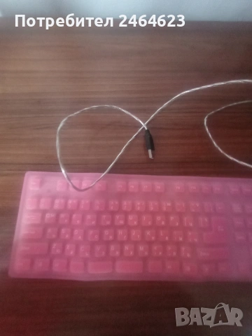 Розова клавиатура , снимка 7 - Клавиатури и мишки - 53493596