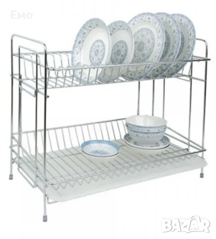 Сушилник - Rosberg R53000D, хром, 2 нива, снимка 5 - Сушилници - 48448684