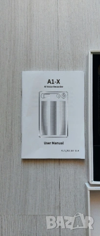 Nuasi A1-X AI Empowered Voice Recorder – Смарт диктофон с изкуствен интелект, транскрипция и 64GB па, снимка 4 - Друга електроника - 53774063