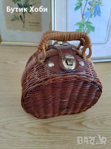 Ретро ратанова чантичка, снимка 3 - Антикварни и старинни предмети - 41303877
