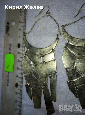 ШАРМАНТНИ СРЕБРИСТИ ДИЗАЙНЕРСКИ АРТ ОБЕЦИ от БЛАГОРОДНА НЕРЪЖДАЕМА СТОМАНА 22842, снимка 4 - Обеци - 42116431