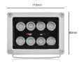 4 LED Infrared CCTV Илюминатор за Нощно Виждане Спомагателно Осветление за Камера за Видеонаблюдение, снимка 6