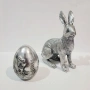 Винтидж великденска украса, заек и яйце., снимка 1