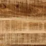 vidaXL Конзолна маса, 112x36x76 cм, мангово дърво масив и желязо, снимка 8