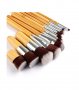 КОМПЛЕКТ 11 БРОЯ ЧЕТКИ ЗА ГРИМ С БАМБУКОВИ ДРЪЖКИ - КОД 1574, снимка 3