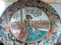 порцелан колекционерска чиния HAND PAINTED SATSUMA сатцума, снимка 3