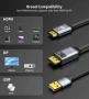 fairikabe 4K 120Hz HDMI към DisplayPort кабел с USB захранване за Xbox Series X,PS5, PS4 Pro, снимка 4