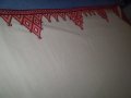 Ретро  ръчно бродирана покривка за маса , снимка 8