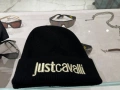 Оригинална Just Cavalli Черна Beanie Шапка – Златна Бродерия Лого – Нова с Етикети – Луксозен Дизайн, снимка 2