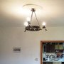 Полилей, лампа, фенер, лампион за 3 крушки, Ковано желязо, снимка 12