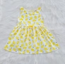 Детска рокля H&M лимони 18-24 месеца, снимка 1