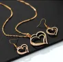 Луксозен 3-частен комплект бижута във форма на сърце, снимка 4
