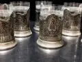 стари руски стакани подстакани поставки за чаши , снимка 9