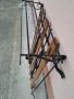 закачалка за стена портманто от ковано желязо и дърво , снимка 4